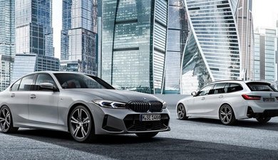 BMW запустила показ новой модели на фоне «Москвы-сити»