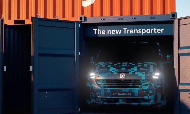 VW впервые показал новый Transporter на видео. Он будет с дизелем или электро