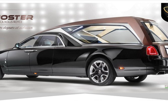 В Италии сделали из Rolls-Royce Ghost дикий семиметровый катафалк